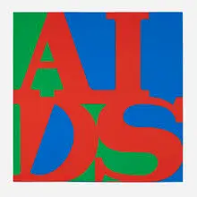 General Idea, AIDS (Wallpaper), 1988, screenprint in colors on wallpaper