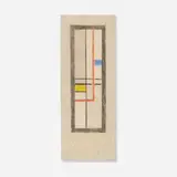 Burgoyne Diller, Untitled (13747), 1948, graphite and crayon on paper