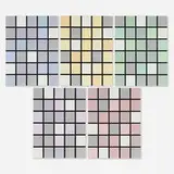 John Franklin, Five works, 2000, satin ribbon, vinyl acrylic paint, gesso on linen