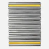 Hisao Hanafusa, Neon Yellow, 1970, acrylic on shaped canvas with powder-coated aluminum, aluminum