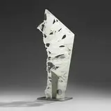 David Ruth, Turela, 2013, cast glass, stainless steel