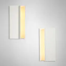 Pierre Vandel, Architraaf sconces, pair, c. 1970, lacquered aluminum