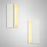Pierre Vandel, Architraaf sconces, pair, c. 1970, lacquered aluminum
