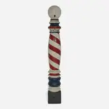 Americana, Barber's pole, turned and painted wood
