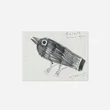 Jay Steensma, Helmi's Song Bird, 1993, charcoal and pencil on paper