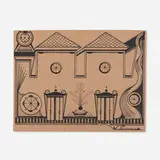 Welmon Sharlhorne, Building, 1996, marker on cardboard