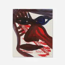 Lonnie Holley, Untitled (Face), c. 1995, mixed media on paper