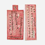 Zebedee Armstrong, Calendars (double-sided), pair, 1990, marker on Beech-Nut tobacco label and cardboard