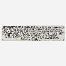 Jesse Howard, HIROSHIMA, JAPAN, enamel on wood