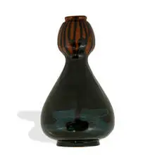 Vance-Avon Faience, earthenware scenic vase
