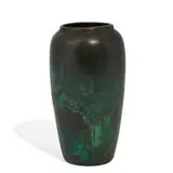 copper-clad earthenware ceramic vase by Charles Walter Clewell for Clewell Metal Art, sold Jun 2022