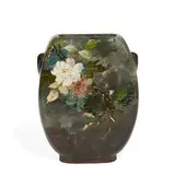 Limoges earthenware vase by Edouard Girard for Haviland & Co., France, sold Jun 2022