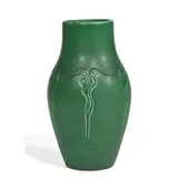 Arts & Crafts earthenware Z-Line vase by Rookwood Pottery, sold Jun 2022
