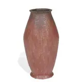 rare and large Carnelian II earthenware vase by Roseville Pottery, sold Jun 2022