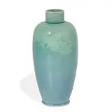 rare earthenware Sea Green glaze vase by Albert R. Valentien for Rookwood Pottery, sold Jun 2022