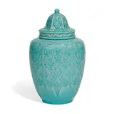 porcelain urn with two lids by Rookwood Pottery, sold Jun 2022