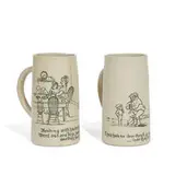 earthenware mug, two by Edward Cranch for Rookwood Pottery, sold Jun 2022