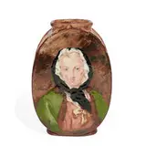 Georges Callot for Haviland & Co., vase with portrait of a woman