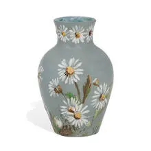 Frederick Dallas Pottery, rare overglaze earthenware vase