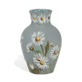 Frederick Dallas Pottery, rare overglaze earthenware vase