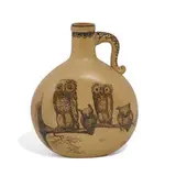 earthenware Dull Finish glaze pilgrim flask by Edward Cranch for Rookwood Pottery, sold Jun 2022