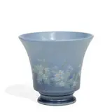 porcelain Vellum glaze footed vase by Edward T. Hurley for Rookwood Pottery, sold Jun 2022