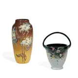 rare Hudson Rochelle earthenware vase by Weller Pottery, sold Jun 2022