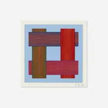 Untitled by Richard Anuszkiewicz, 1986, screenprint in colors, sold Nov 2020