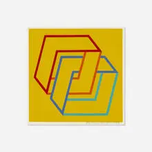 Untitled by Richard Anuszkiewicz, 1993, screenprint in colors, sold Nov 2020