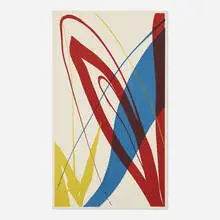 Untitled by Paul Jenkins, 1963, lithograph in colors, sold Nov 2020