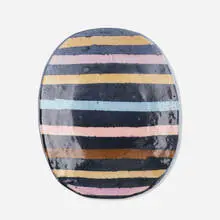 Jun Kaneko, Untitled, 1982, hand-built glazed ceramic