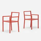 Fabien Baron, chairs, pair, c. 2012, lacquered wood