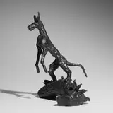 Barry Flanagan, Podenco Hound, 2005, cast bronze