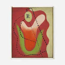 Charles Biederman, Untitled, 1936, oil on board in artist's frame