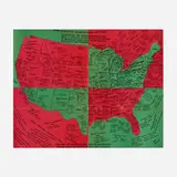 Faith Ringgold, United States of Attica, 1972, offset lithograph