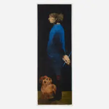 Mauricio Lasansky, Lady in Blue, 1967, engraving, etching, drypoint, soft ground, aquatint and electric strippler in colors