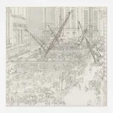 Donald A. Mackay, Chase Manhattan Bank, 1957, graphite on paper