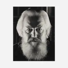 John Reeves, Robertson Davies, Massey College, Toronto, 1979, gelatin silver print