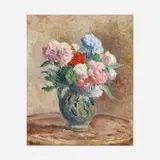 Maximilien Luce, Hortensias et Roses dans un Vase