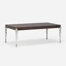 Pucci De Rossi, coffee table, c. 1995, wenge, aluminum