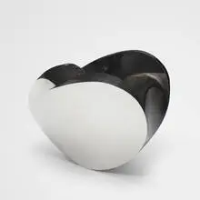 Ron Arad, Rolling Volume, 1989 / 1991, patinated steel, mirror-polished stainless steel