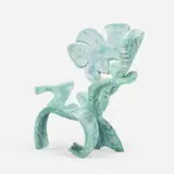 Yves Boucard, Baroque chair, 2006, carved and polychromed wood