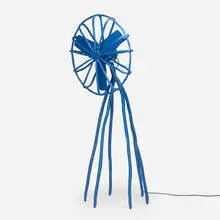 Clay fan by Maarten Baas, 2000, enameled synthetic clay over metal and wood, enameled steel, sold Sep 2020