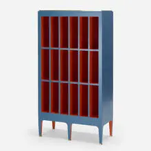 Bruno de Caumont, Cartonnier Bas, c. 2005, lacquered wood, brass