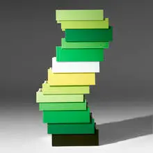 Stack-13 Drawers by Shay Alkalay and Raw Edges, 2008, lacquered plywood, sold Sep 2020