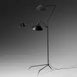 Serge Mouille, Lampadaire à trois bois