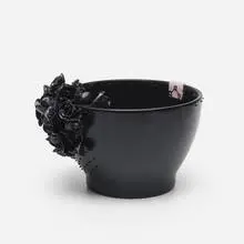 Beads and Pieces bowl by Hella Jongerius, 2006, glazed ceramic, glass beads, sold Sep 2020