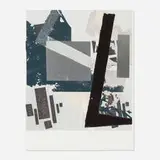 Meredyth Sparks, Extraction, 2009, digital scan, aluminum foil and glitter on paper