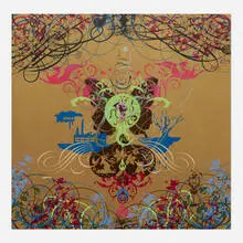 The Ownership Addiction by Ryan McGinness, 2006, screenprint over acrylic on board, sold Sep 2020
