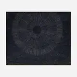 Joy Feasley, Moon, 2016, resin, glitter, flashe on panel in artist's frame